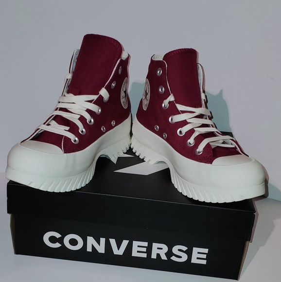 Converse chuck Taylor All Star Lugged 2.0 Size Women's 8 Men's 6. Burgundy color - Picture 9 of 10